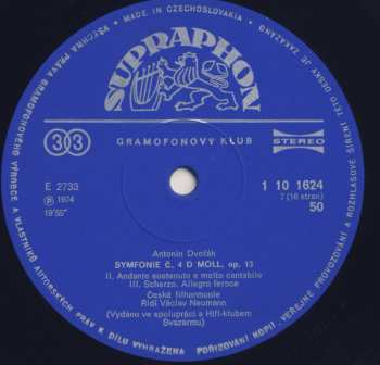 8LP/Doos Antonín Dvořák: Symfonie 1~9 (8xLP+ BOOKLET+BOX)
