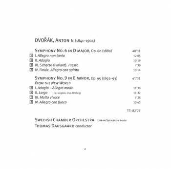 SACD Antonín Dvořák: Symphonies Nos 6 & 9