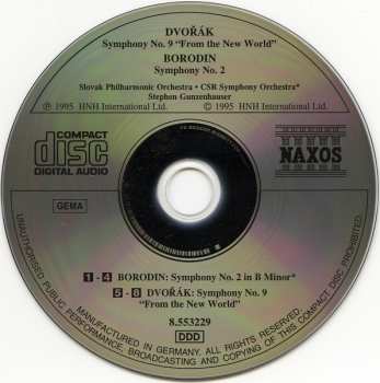 CD Antonín Dvořák: Symphony No. 9 "From The New World", Symphony No. 2