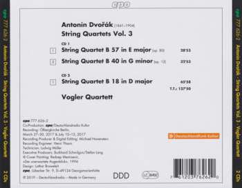 2CD Antonín Dvořák: String Quartets Vol. 3