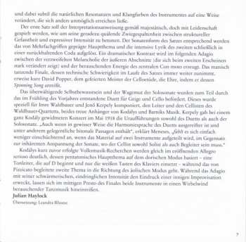 CD Gaspar Cassadó: Antonio Meneses - Cassadó | Kodály
