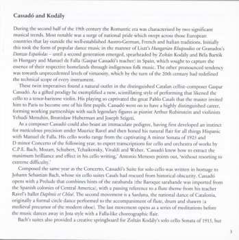 CD Gaspar Cassadó: Antonio Meneses - Cassadó | Kodály