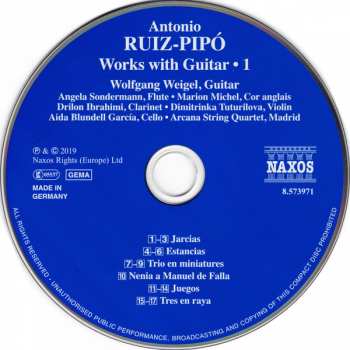 CD Antonio Ruiz Pipó: Works With Guitar • 1