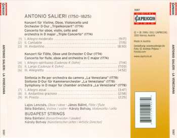 CD Antonio Salieri: La Veneziana