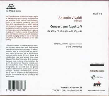 CD Antonio Vivaldi: Concerti Per Fagotto V