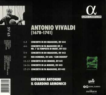 CD Antonio Vivaldi: Concerti Per Flauto