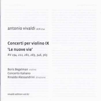 CD Antonio Vivaldi: Concerti Per Violino IX 'Le Nuove Vie'