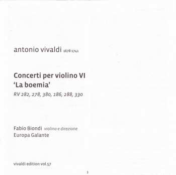 CD Antonio Vivaldi: Concerti Per Violino VI ‘La Boemia’