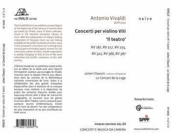 CD Antonio Vivaldi: Concerti Per Violino VIII 'Il Teatro'
