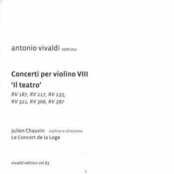 CD Antonio Vivaldi: Concerti Per Violino VIII 'Il Teatro'