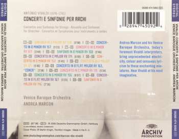 CD Antonio Vivaldi: Concerti & Sinfonie Per Archi