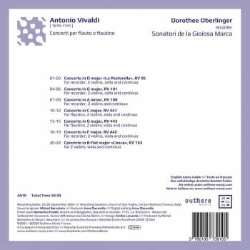 CD Antonio Vivaldi: Concerti Per Flauto E Flautino