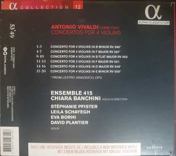 CD Antonio Vivaldi: Concertos for 4 Violins
