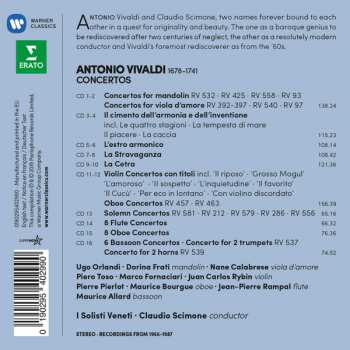 16CD/Doos Antonio Vivaldi: Concertos For Mandolin, Viola D'amore, Violin "Con Titoli", Wind Instruments