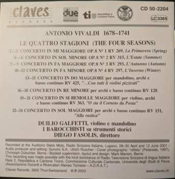 CD Antonio Vivaldi: Le Quattro Stagioni