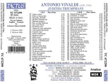 2CD Antonio Vivaldi: Juditha Triumphans