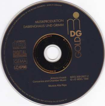 CD Antonio Vivaldi: Concertos And Chamber Music
