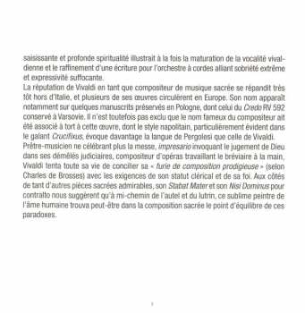 CD Antonio Vivaldi: Nisi Dominus - Stabat Mater