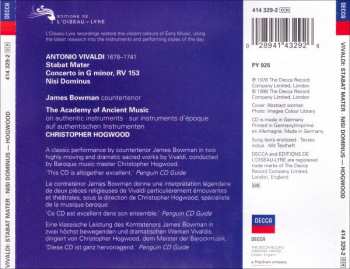CD Antonio Vivaldi: Stabat Mater • Nisi Dominus