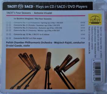 SACD Antonio Vivaldi: The Four Seasons / Concerto Op. 12 No 1 RV314 in G minor / Concerto RV 257 In E Flat Major