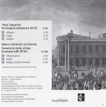 CD Antonio Vivaldi: The French Connection 2: Concertos For Flute, Oboe, Violin, Bassoon & Strings