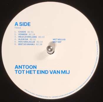 LP Antoon: Tot Het Eind Van Mij