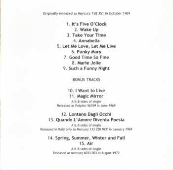 CD Aphrodite's Child: It's Five O'Clock