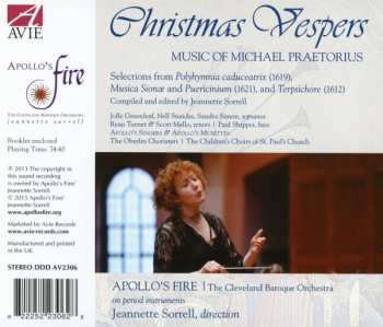 CD Apollo's Fire Baroque Orchestra: Christmas Vespers: Music Of Michael Praetorius