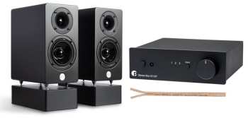 Audiotechnika AQ Audio set Pro-Ject Stereo Box S3 BTb + WRS MM2 black passive