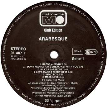 LP Arabesque: Arabesque