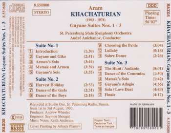 CD نيسم جلال: Gayane: Suites Nos. 1 - 3