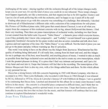 CD Los Angeles Philharmonic Orchestra: Khachaturian