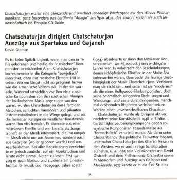 CD Wiener Philharmoniker: Spartacus · Gayaneh