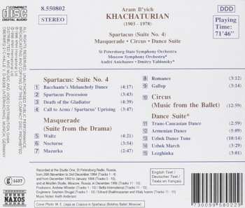 CD Aram Khatchaturian: Spartacus Suite No. 4 / Masquerade / Circus / Dance Suite