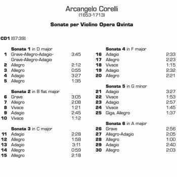 2CD Arcangelo Corelli: Violin Sonatas Op.V