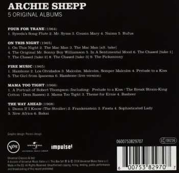5CD/Doos Archie Shepp: 5 Original Albums