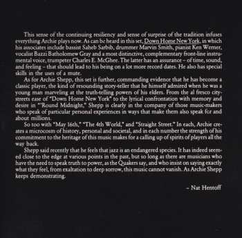 CD Archie Shepp: Down Home New York