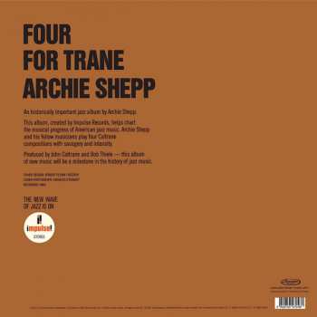 LP Archie Shepp: Four For Trane
