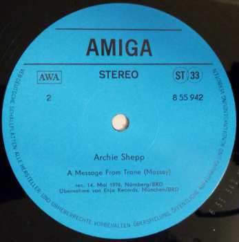 LP Archie Shepp: Archie Shepp