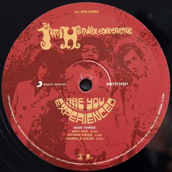 2LP The Jimi Hendrix Experience: Are You Experienced