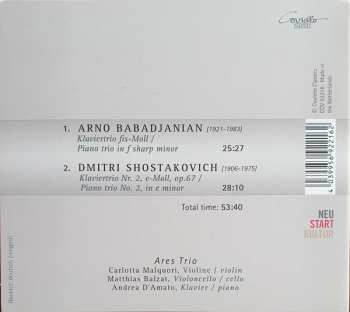 CD Ares Trio: Babadjanian Piano Trio / Shostakovitch Piano trio No. 2