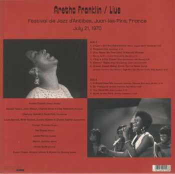 LP Aretha Franklin: Live- Festival De Jazz D'Antibes, Juan-Les-Pins, France July 21, 1970