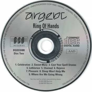 2CD Argent: Argent / Ring Of Hands