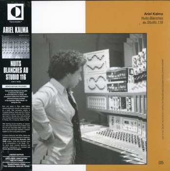 LP Ariel Kalma: Nuits Blanches Au Studio 116