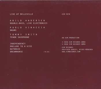 CD Tommy Smith: Live At Belleville