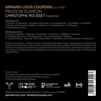 2CD Christophe Rousset: Pieces De Clavecin 