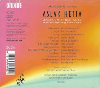 2CD/Doos Sakari Oramo: Aslak Hetta, Opera In Three Acts