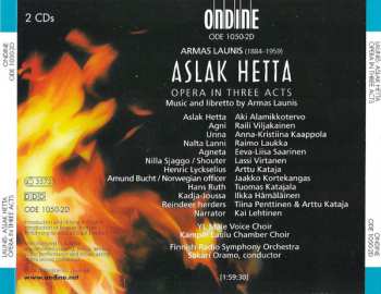 2CD/Doos Sakari Oramo: Aslak Hetta, Opera In Three Acts