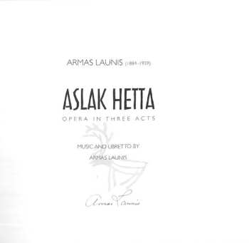 2CD/Doos Sakari Oramo: Aslak Hetta, Opera In Three Acts