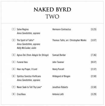 CD Armonico Consort: Naked Byrd Two